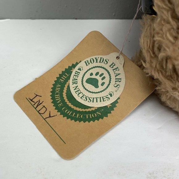 Boyds Bears Archive Collection Indy Dog Plush 6 in Jointed Tan Plush Stuffed Tag - Picture 4 of 8